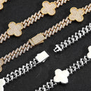 Diamond Four - Leaf Clover Cuban Link Chain - CRAZY DIAMOND DRIP