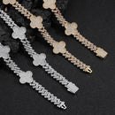 Diamond Four - Leaf Clover Cuban Link Chain - CRAZY DIAMOND DRIP