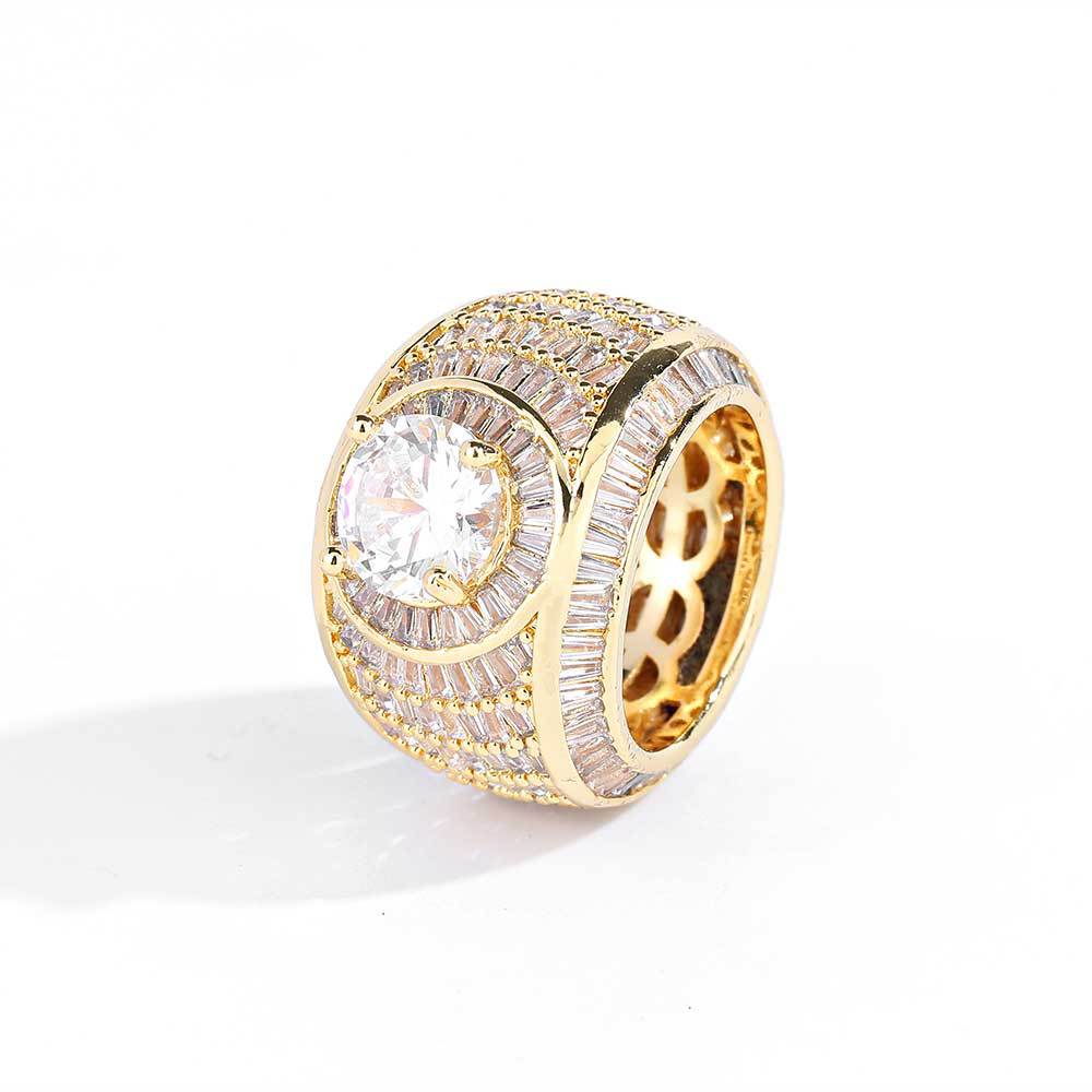 Baguette Diamond Godfather Ring