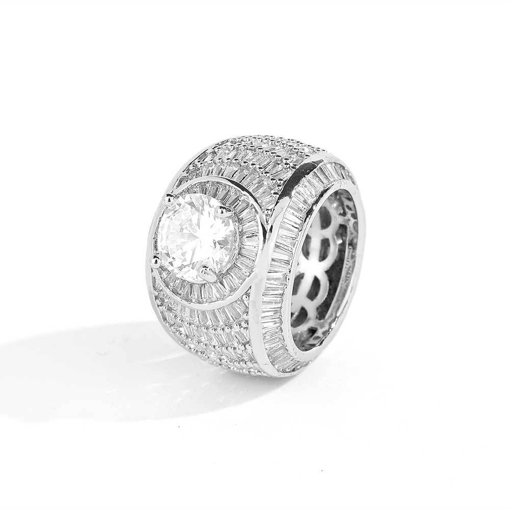 Baguette Diamond Godfather Ring