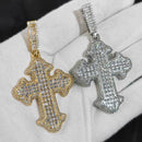 Diamond Gothic Cross Pendant - CRAZY DIAMOND DRIP