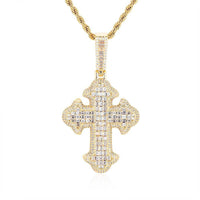 Diamond Gothic Cross Pendant - CRAZY DIAMOND DRIP