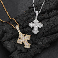 Diamond Gothic Cross Pendant - CRAZY DIAMOND DRIP