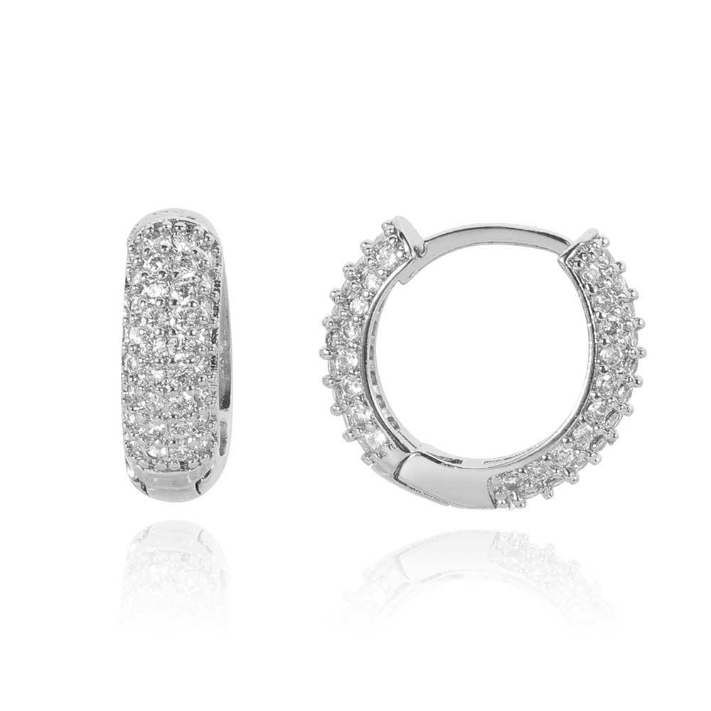 Diamond Hoop Earrings