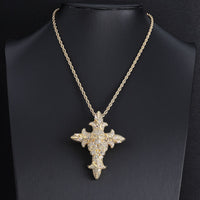 Diamond Skull Thorn Cross Pendant - CRAZY DIAMOND DRIP