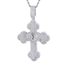 Heart Broken Cross Diamond Pendant - CRAZY DIAMOND DRIP