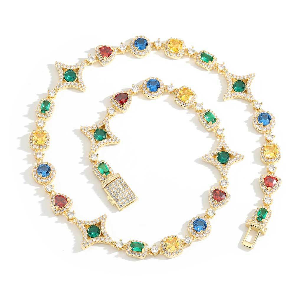 Multi-Colored Gemstone Necklace