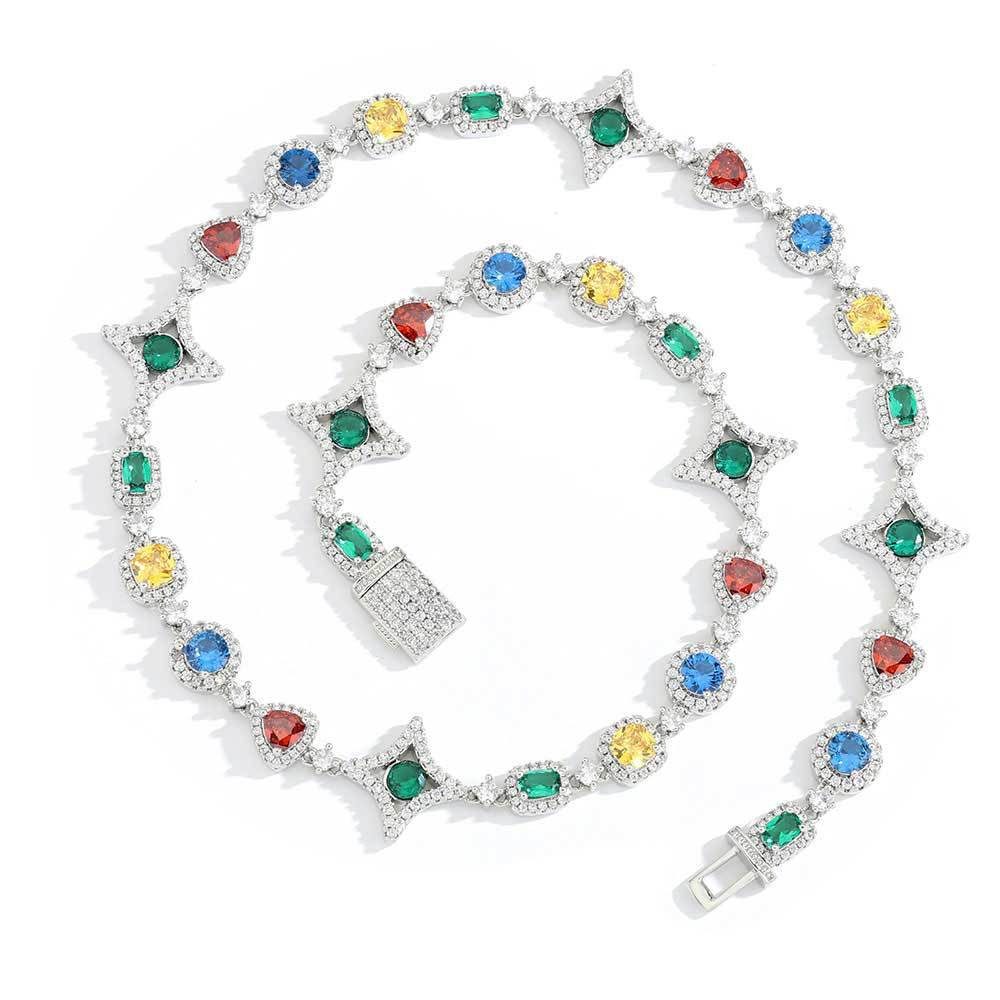 Multi-Colored Gemstone Necklace