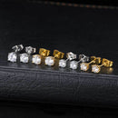 Prong Diamond Stud Earrings - CRAZY DIAMOND DRIP