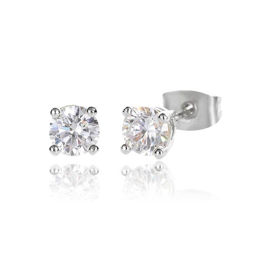 Prong Diamond Stud Earrings