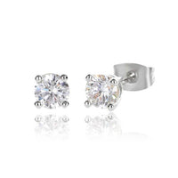 Prong Diamond Stud Earrings - CRAZY DIAMOND DRIP