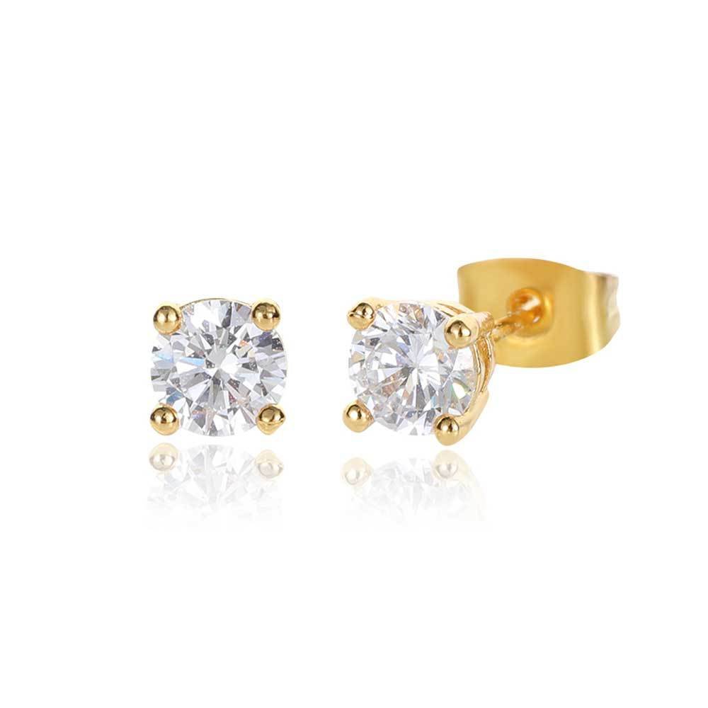 Prong Diamond Stud Earrings