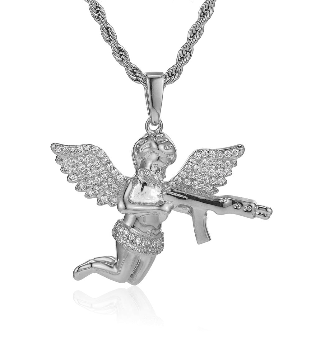 Revenge Angel Diamond Pendant