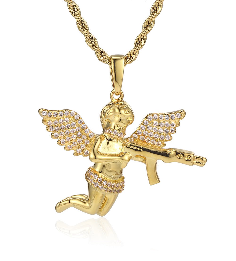 Revenge Angel Diamond Pendant